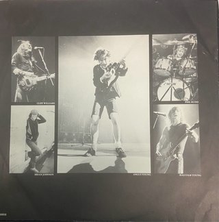 Vinile 33 giri del 1980 ACDC