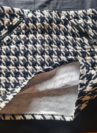 Minifalda pata gallo Zara