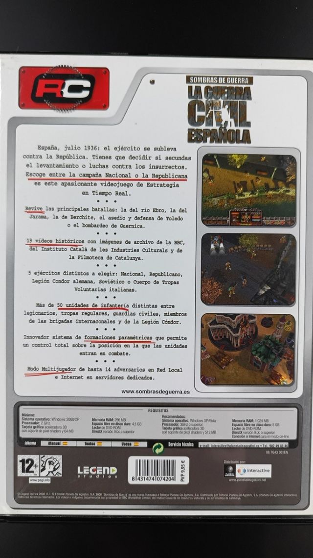 La Guerra Civil Española PC juego