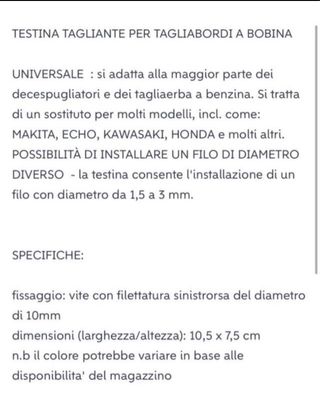 Testina decespugliatore