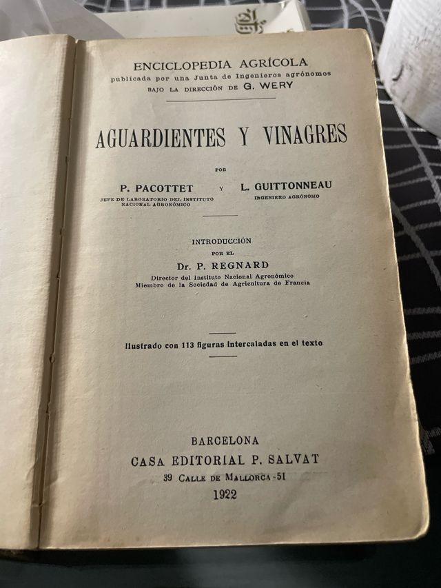 Libro Aguardientes y Vinagres-Vintage