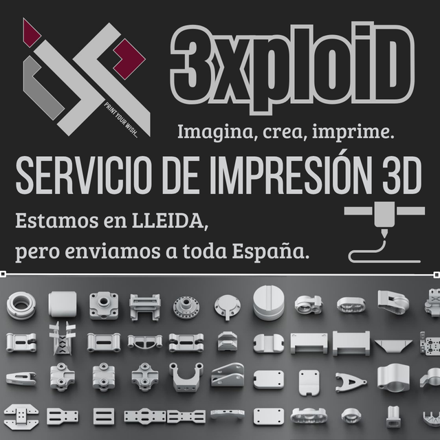 3XploiD - Impresión 3D - Presupuestos a medida.