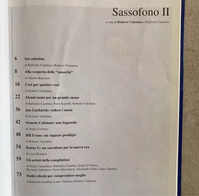 Monografie by New Age anno IV n.17 Sassofono