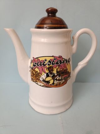 Tetera de cerámica vintage