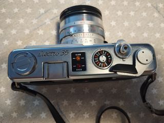 Cámara fotos Yashica Electro 35 + Flash Miniauto