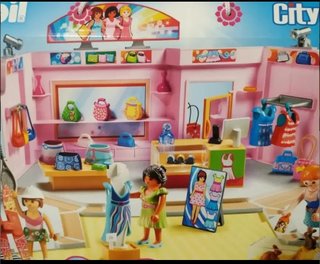 PLAYMOBIL 9078 PASEO COMERCIAL CON 3 TIENDAS