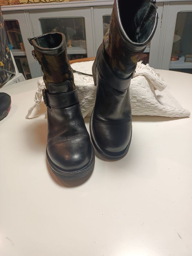 Botines de piel talla 37