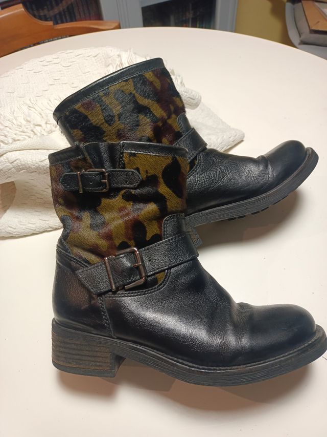 Botines de piel talla 37