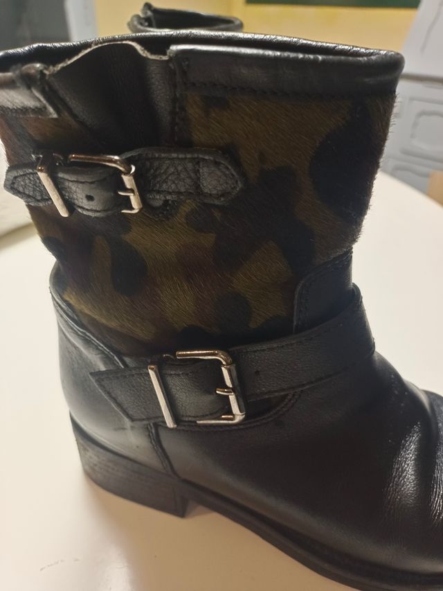 Botines de piel talla 37
