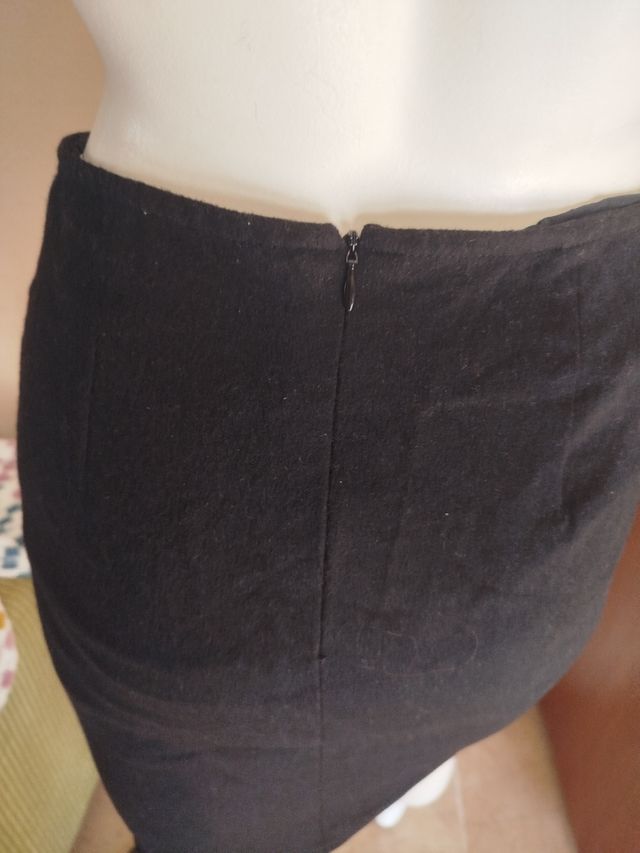 Falda Ángel Schlesser negra tubo