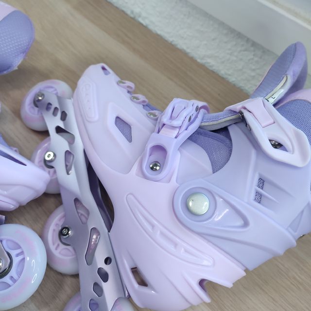 patines en linea con luces para niño