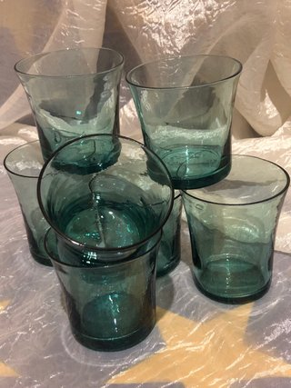 Vasos Vintage de cafe Azúl Turquesa