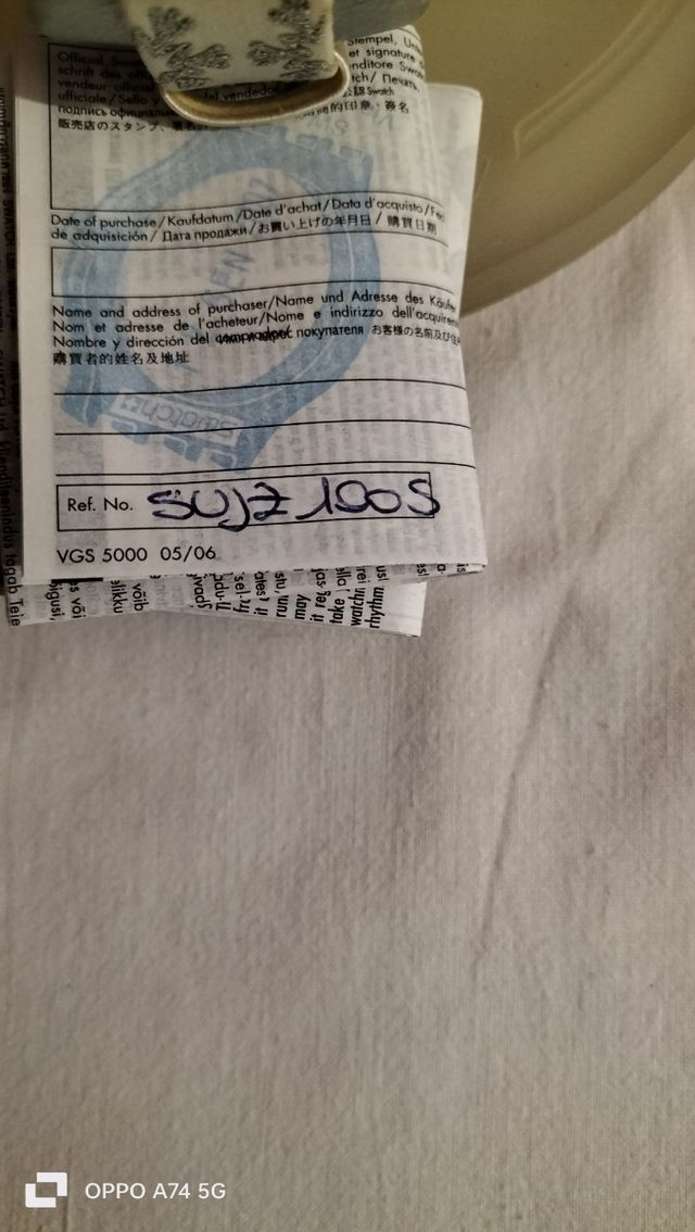 Swatch special 2006 sujz100 artic touch