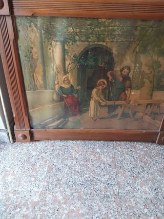 Quadro con cornice liberty antica 
