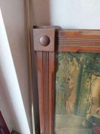 Quadro con cornice liberty antica 