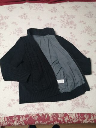 CAZADORA HOMBRE NEGRA