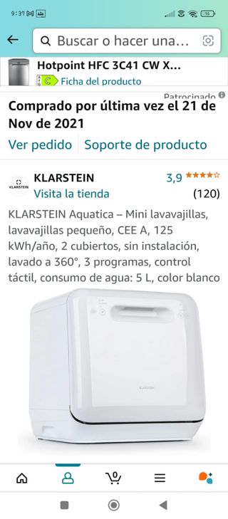 Lavavajillas sobremesa