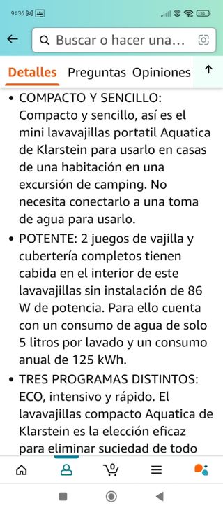 Lavavajillas sobremesa