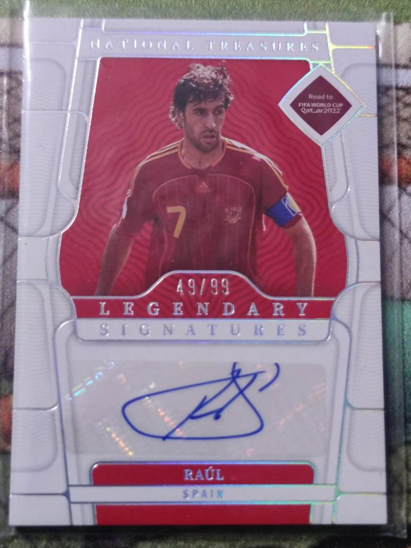 PANINI NATIONAL TREASURE 2022 AUTO RAUL /99 ESPAÑA de segunda mano 