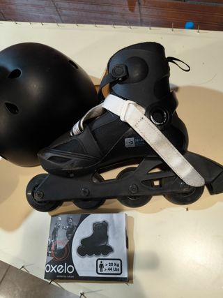 Patines en línea oxelo + casco +protecciones