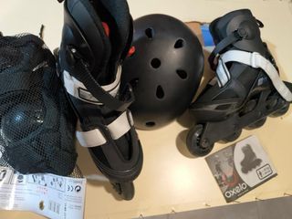 Patines en línea oxelo + casco +protecciones