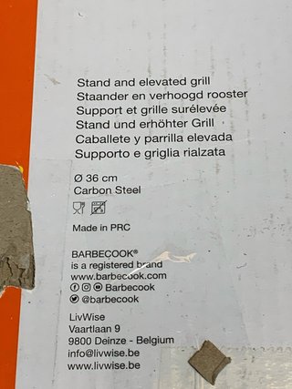 Barbecook estante y soporte elevados