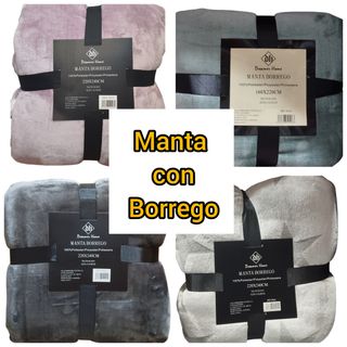 Manta con borrego terciopelo envío gratis 