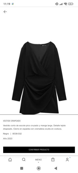 Vestido negro nuevo zara fiesta