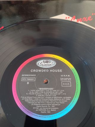 2 vinilo, Crowded House y Wet Wet Wet