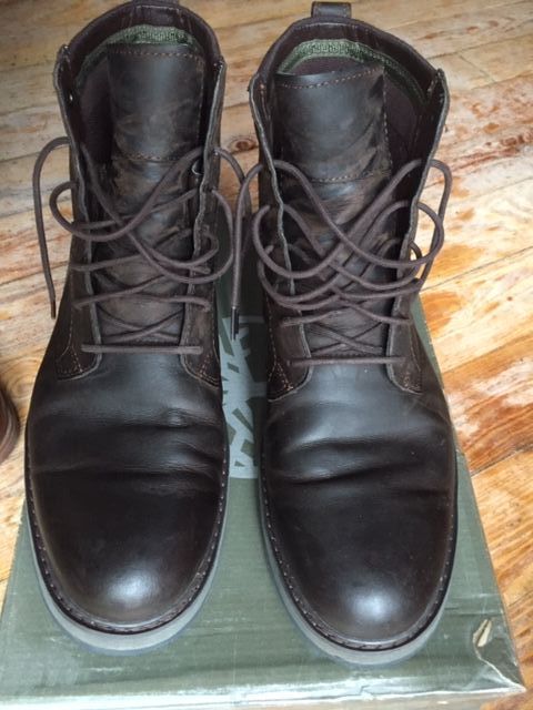 Botas Timberland cuero marrón oscuro talla 44.