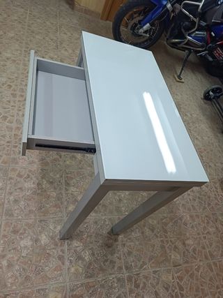 MESA CRISTAL PLEGABLE COMEDOR COCINA GRIS