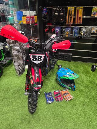 Mini moto cross 1000W para niños color color rojo