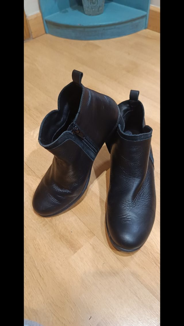 Botines de piel talla 38