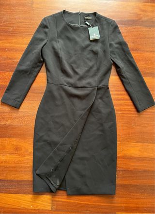 Vestido negro Massimo Dutti