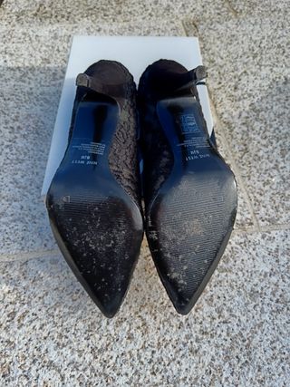 Zapatos negros tacón T.39