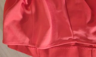 Vestido de fiesta palabra de honor rojo.Fin de Año