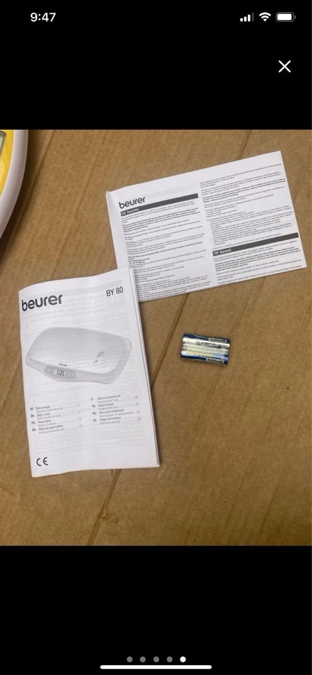 Báscula para bebés Beurer