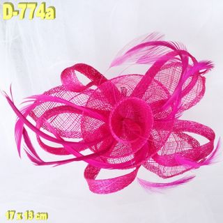 Tocado Fiesta en Fucsia con flores 