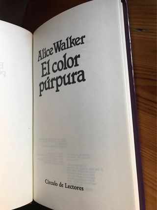El color purpura