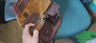 Mochila vintage de cuero