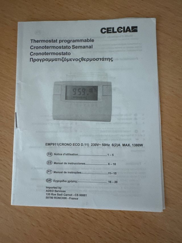 Termostato calefaccion