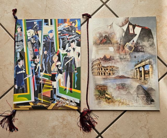 9 calendari arma carabinieri 2017/2025 calendario