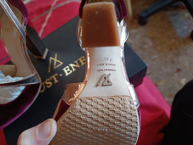 Zapatos de tacón alto de terciopelo