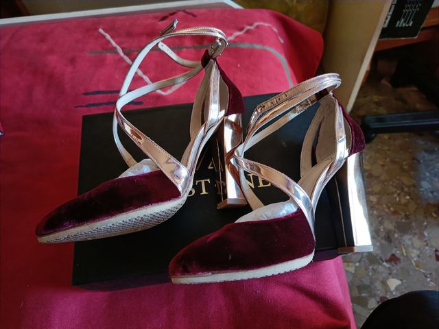 Zapatos de tacón alto de terciopelo