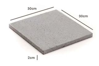 2 pz Pietra piastra lavica Etna 30x30x2 teglia bbq