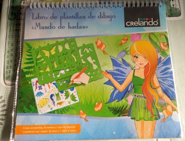 Libro con plantillas de dibujo Hadas