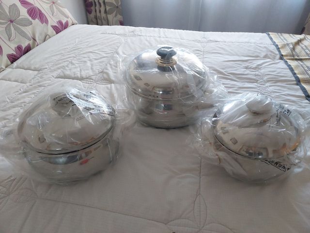 CONJUNTO 3 OLLAS ACERO INOX rcj