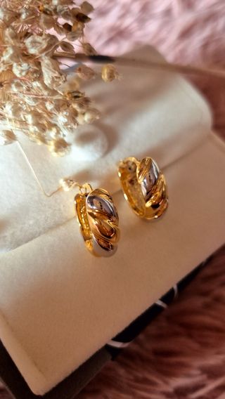 Pendientes Plata Baño Oro
Pendientes Pluma Dorada 