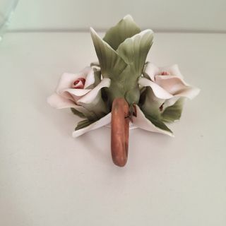 Portacandela candeliere candelabro fiore tre rose