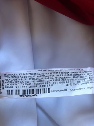 Vestido De Fiesta De Raso Rojo De Zara